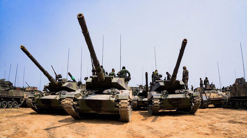 military tanks