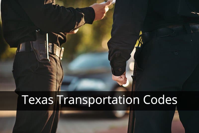 Texas Transportation Codes