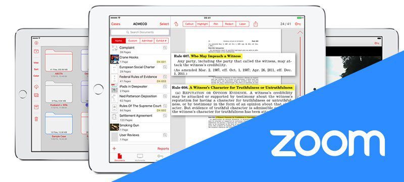 TrialPad and Zoom for Lawyers